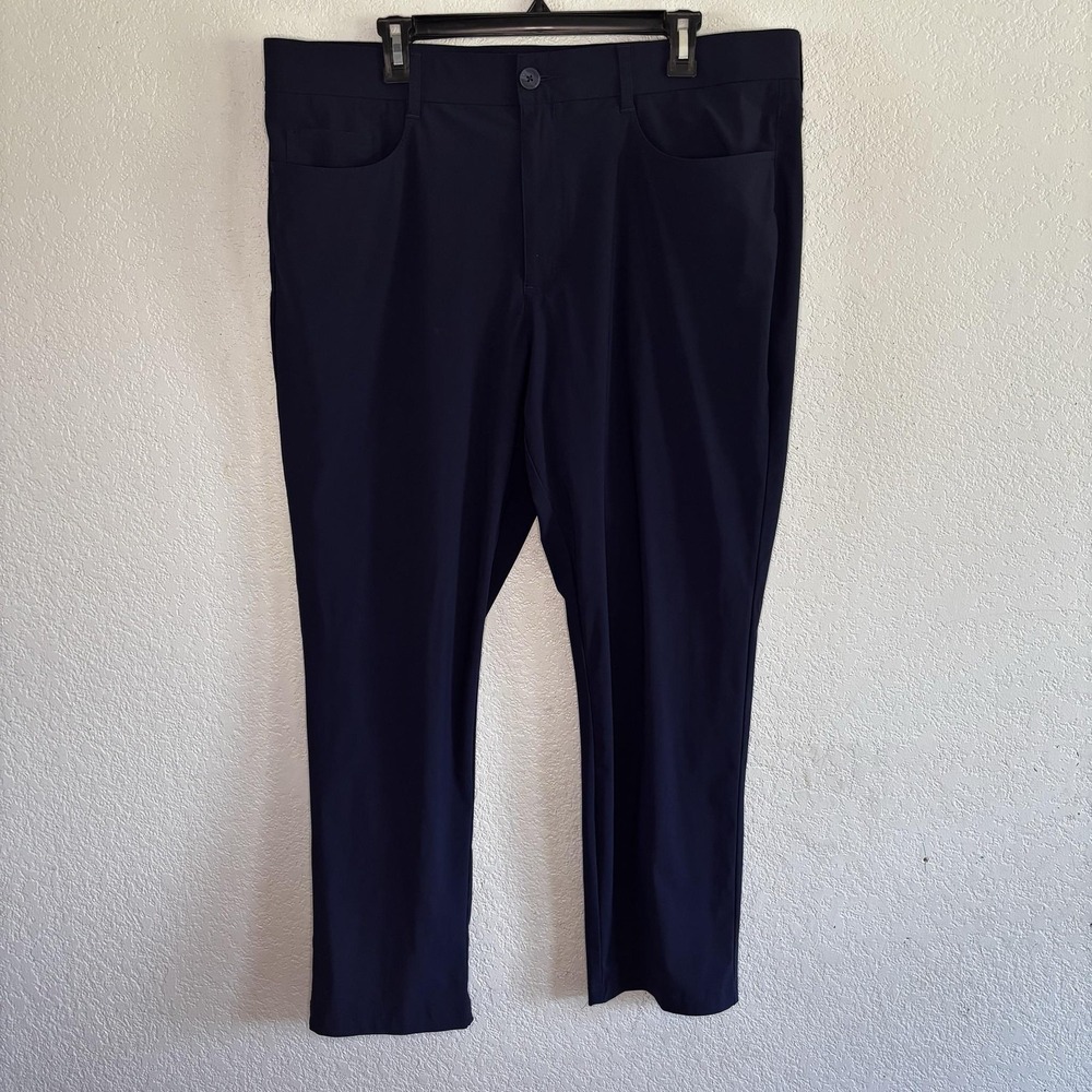 Callaway Golf Pants Mens 38x30 Navy Blue Stretch Khakis Straight Leg Performance